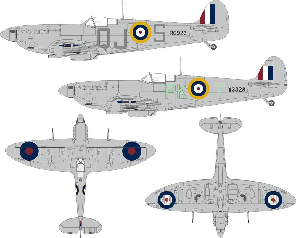 Spitfire Mk.Vb early British national insignia for Kotare