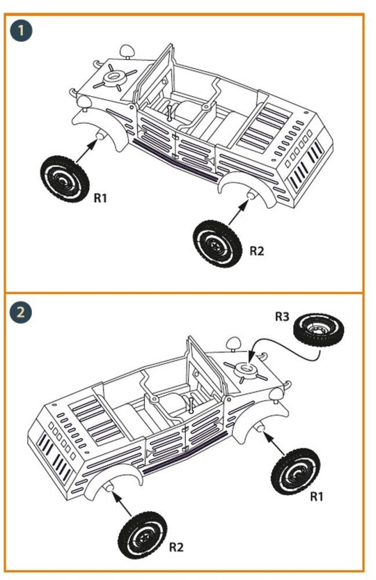 Kubelwagen type 82 Wheel set