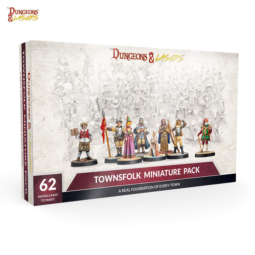 Dungeons & Lasers Miniatures: TOWNSFOLK MINIATURE PACK