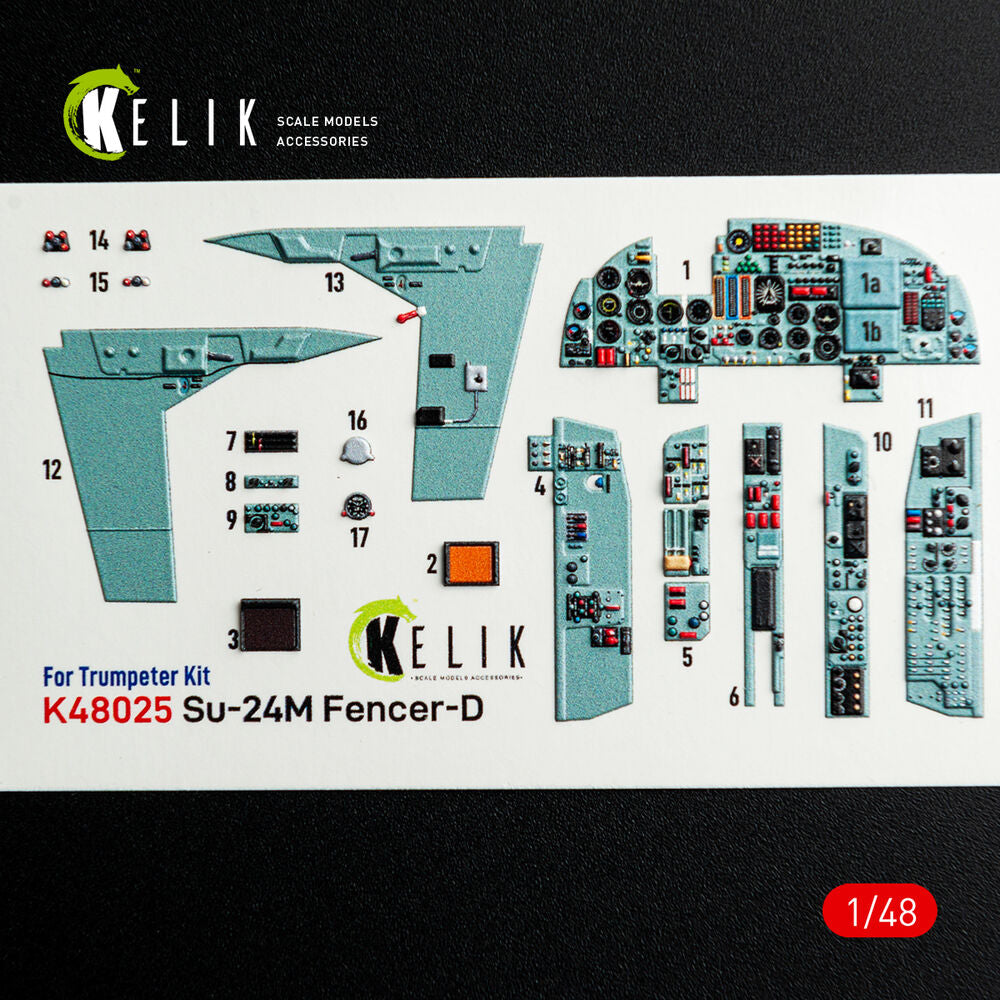 SU-24 interior 3D decals for Trumpeter kit