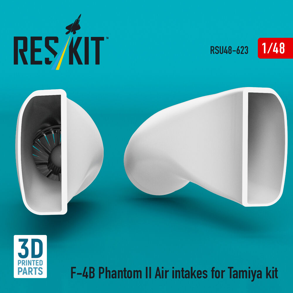 F-4B Phantom II Air intakes for Tamiya kit (3D Printed)