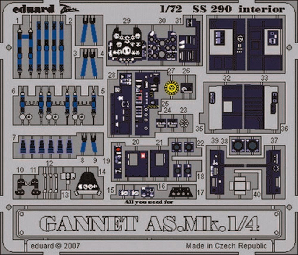 Gannet AS.Mk.1/4 interior Für Trumpeter Bausatz