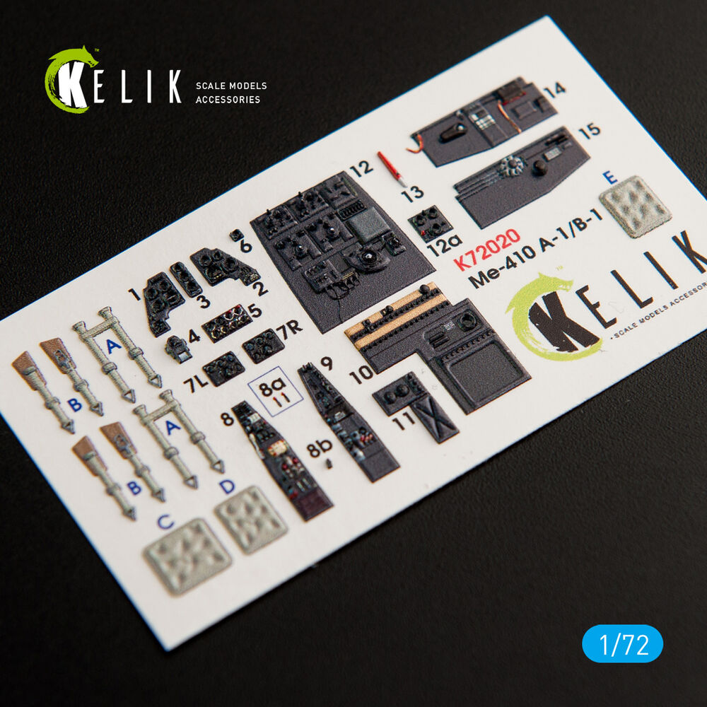 Me-410 A-1/B-1 interior 3D decals for Fine Molds kit