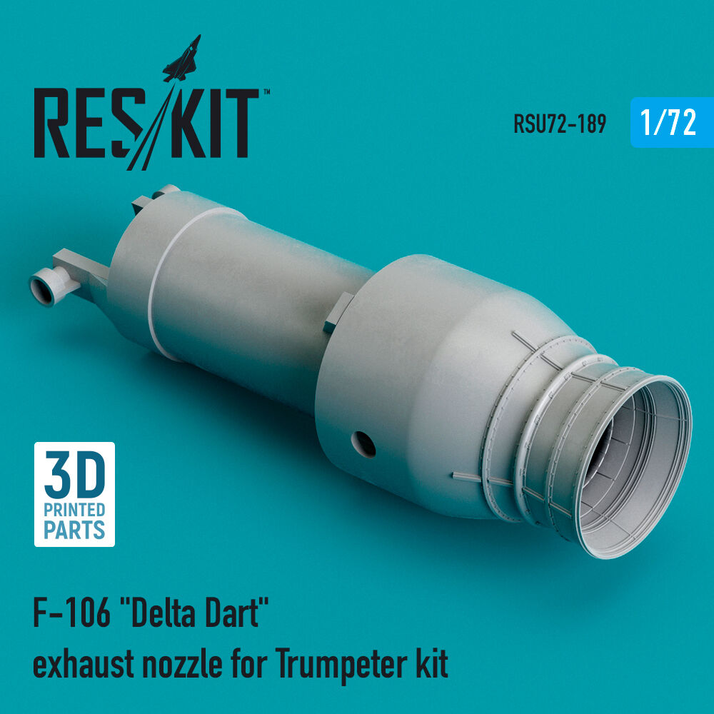 F-106 Delta Dart exhaust nozzle for Trumpeter kit (3D Printed)