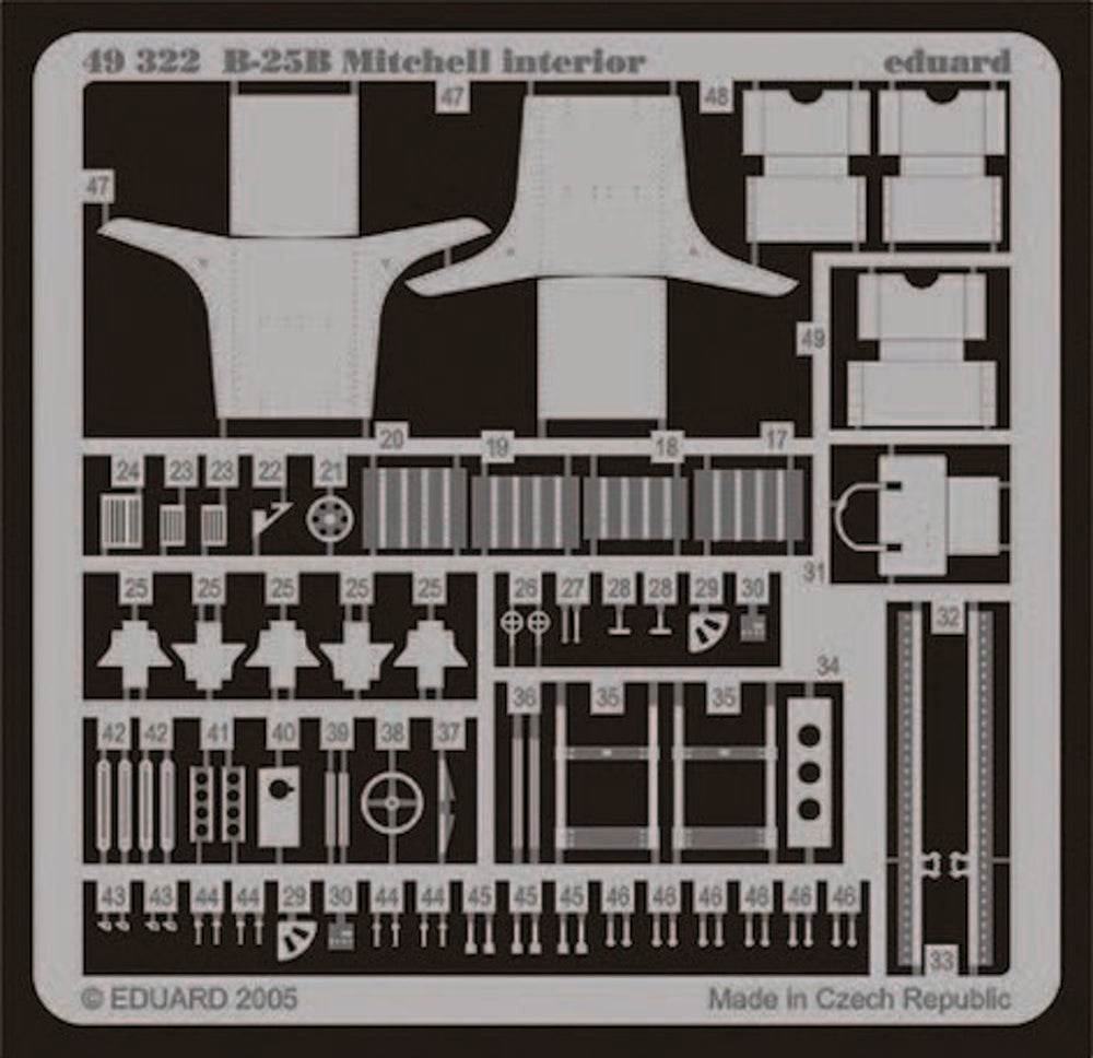 B-25B Mitchell interior für Accurate Miniatures Bausatz