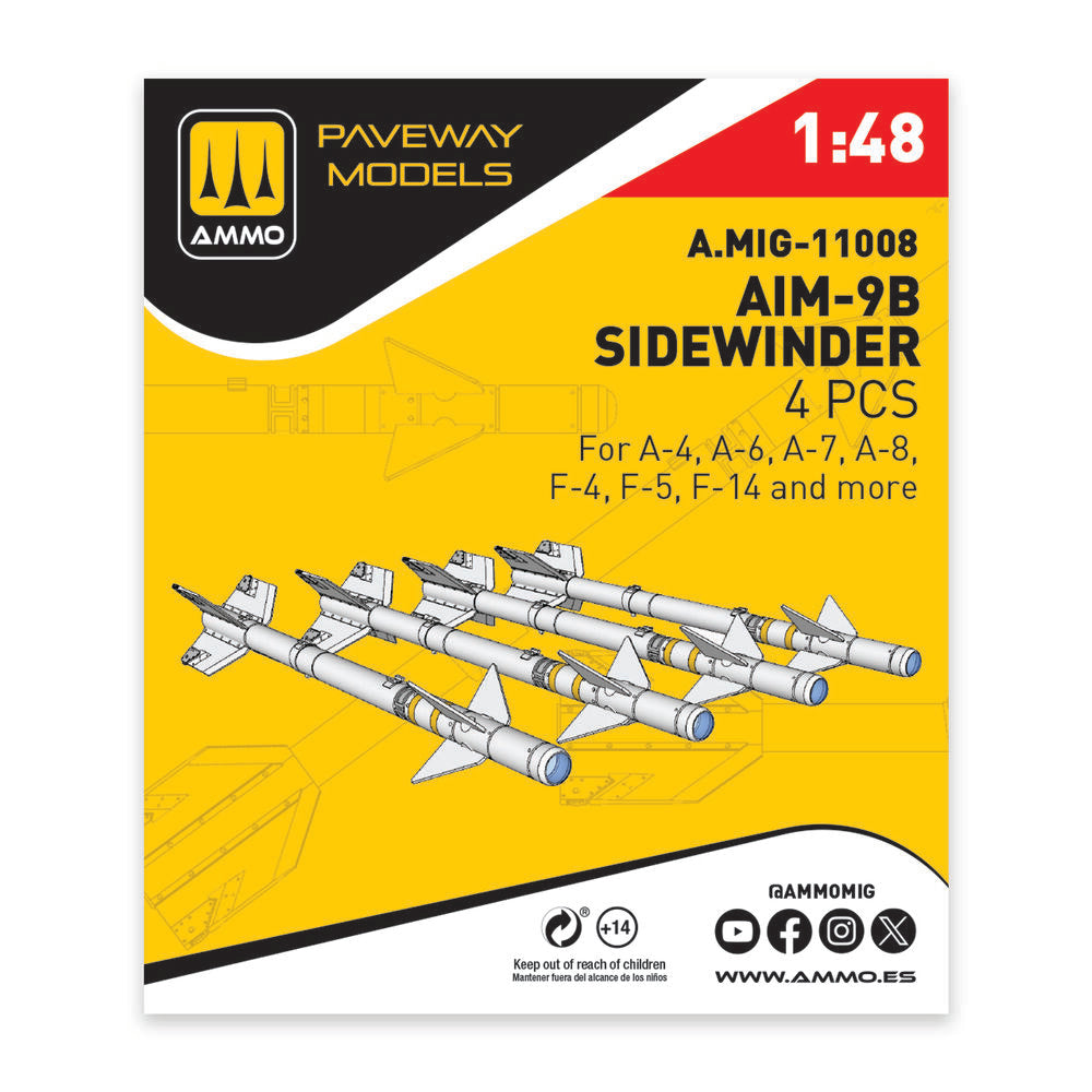 AIM-9B Sidewinder (4 pcs)