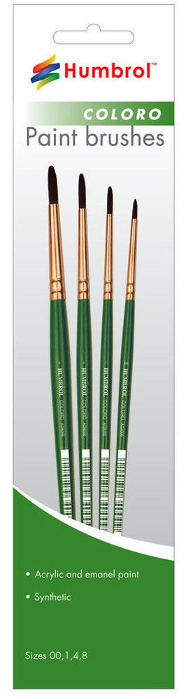 Coloro Pinsel-Set (Größen 00, 1, 4 & 8)
