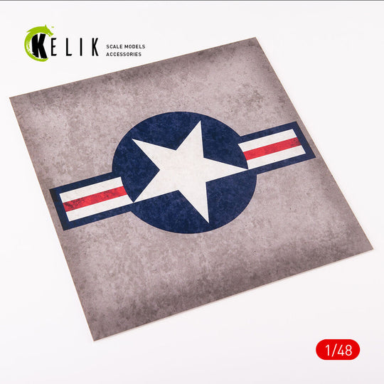 US Roundel - Acrylic 3 mm (240 x 240 mm) (190g) (1/72 - 1/48)
