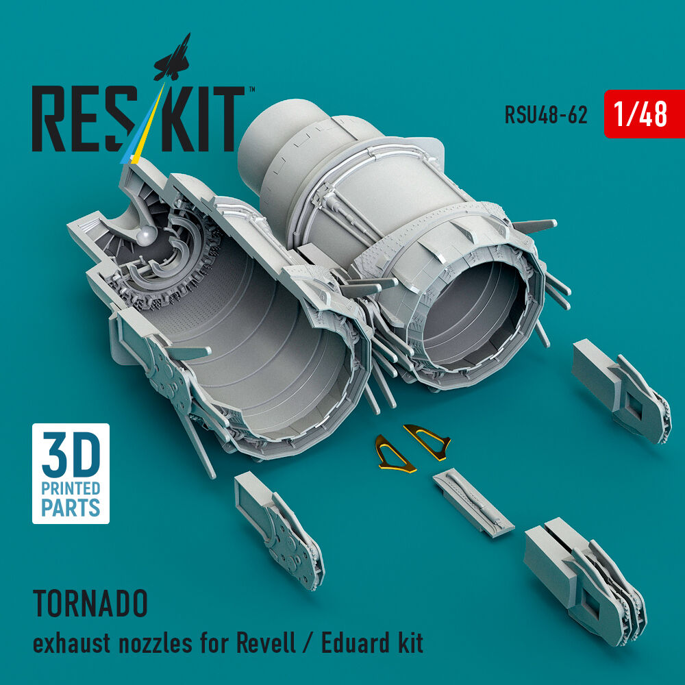 TORNADO exhaust nozzles for Revell / Eduard kit (3D Printed)