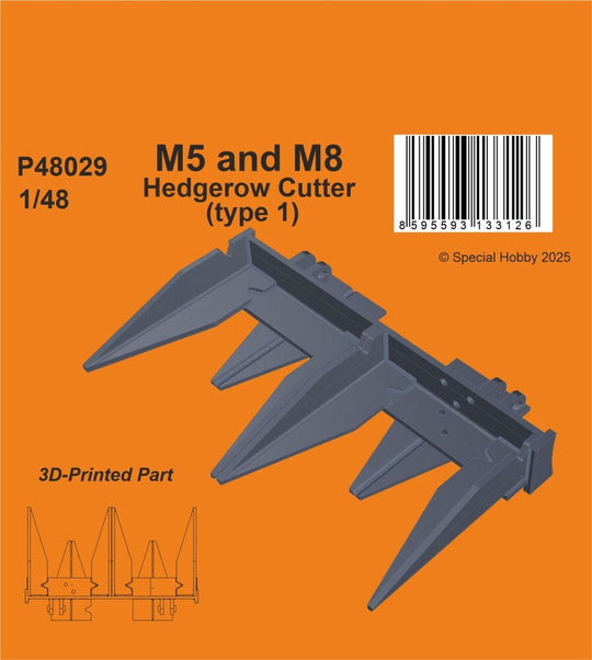 M5 and M8 Hedgerow Cutter (type 1) for Tamiya