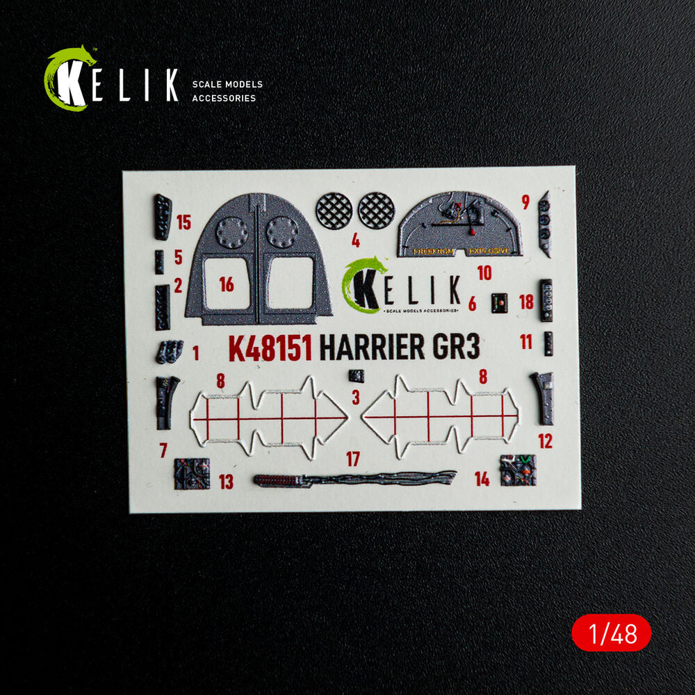 HARRIER GR3 - interior 3D decals for Kinetic kit