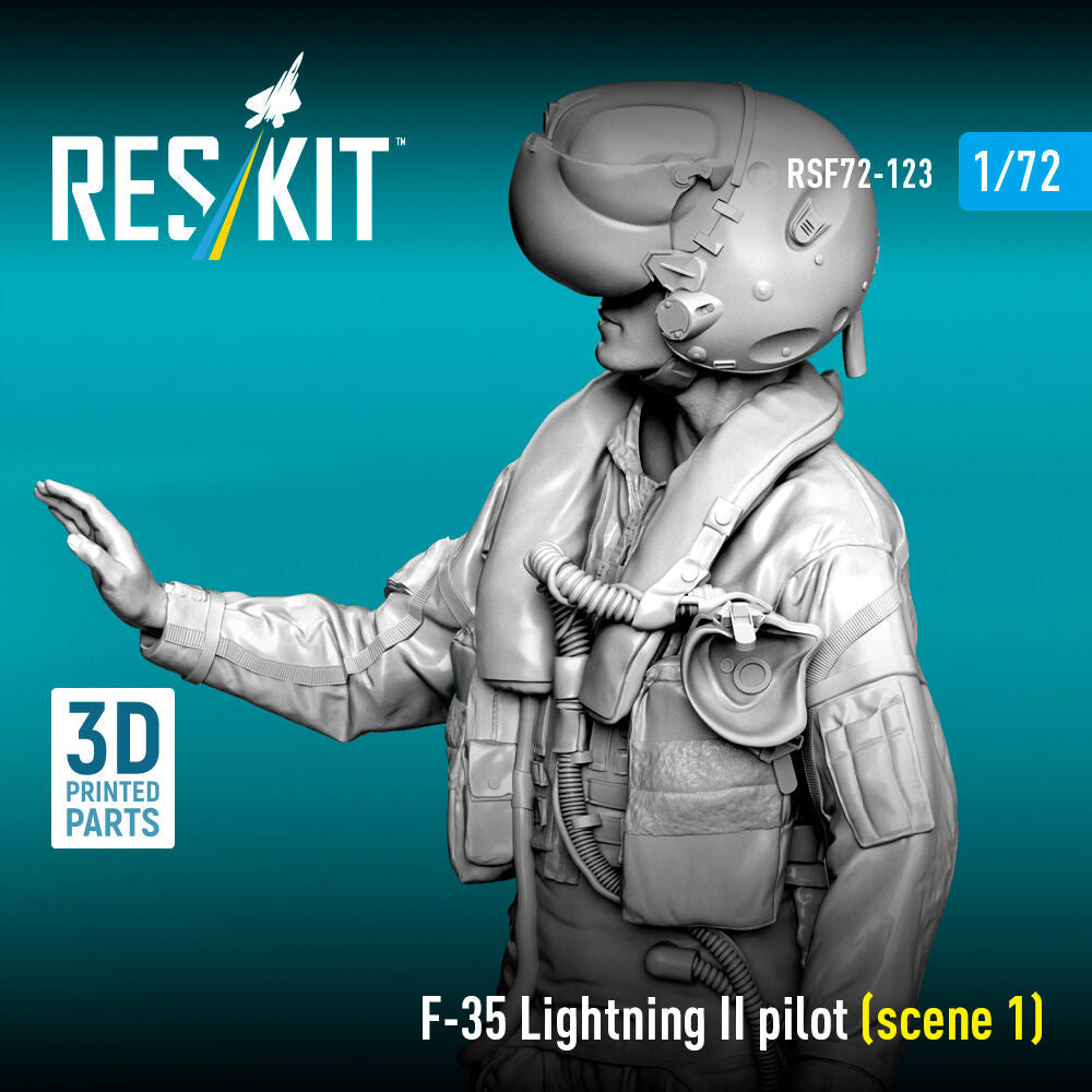 F-35 Lightning II pilot (scene 1) (3D Printed)