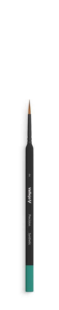 Round Synthetic Brush, Triangular Handle No. 2