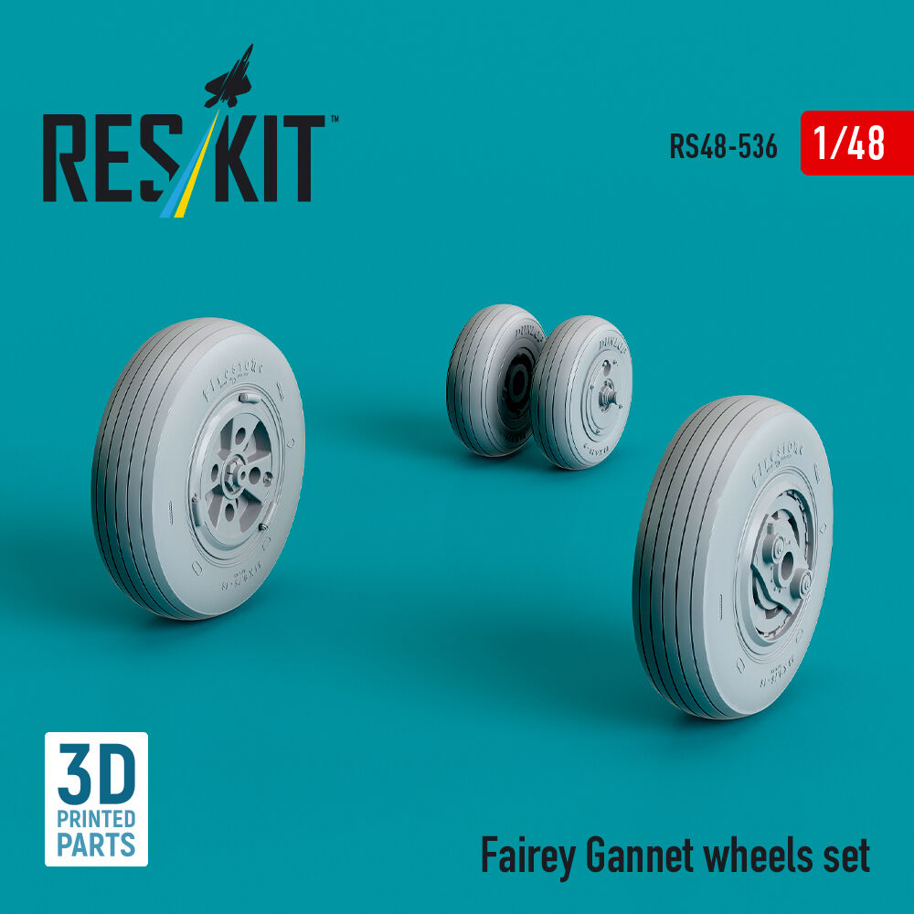 Fairey Gannet wheels set (3D Printed)