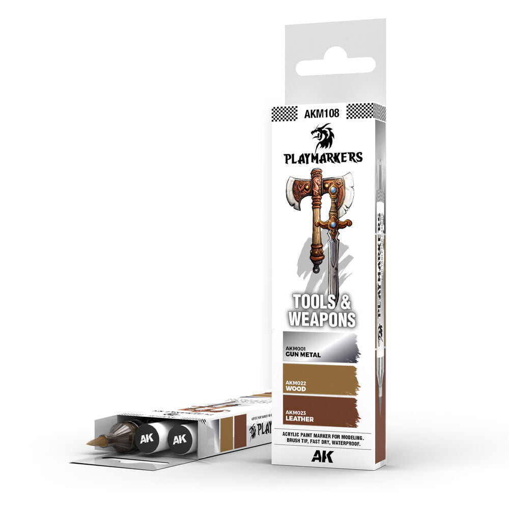 PLAYMARKERS SET - TOOLS & WEAPONS (3 ref.)