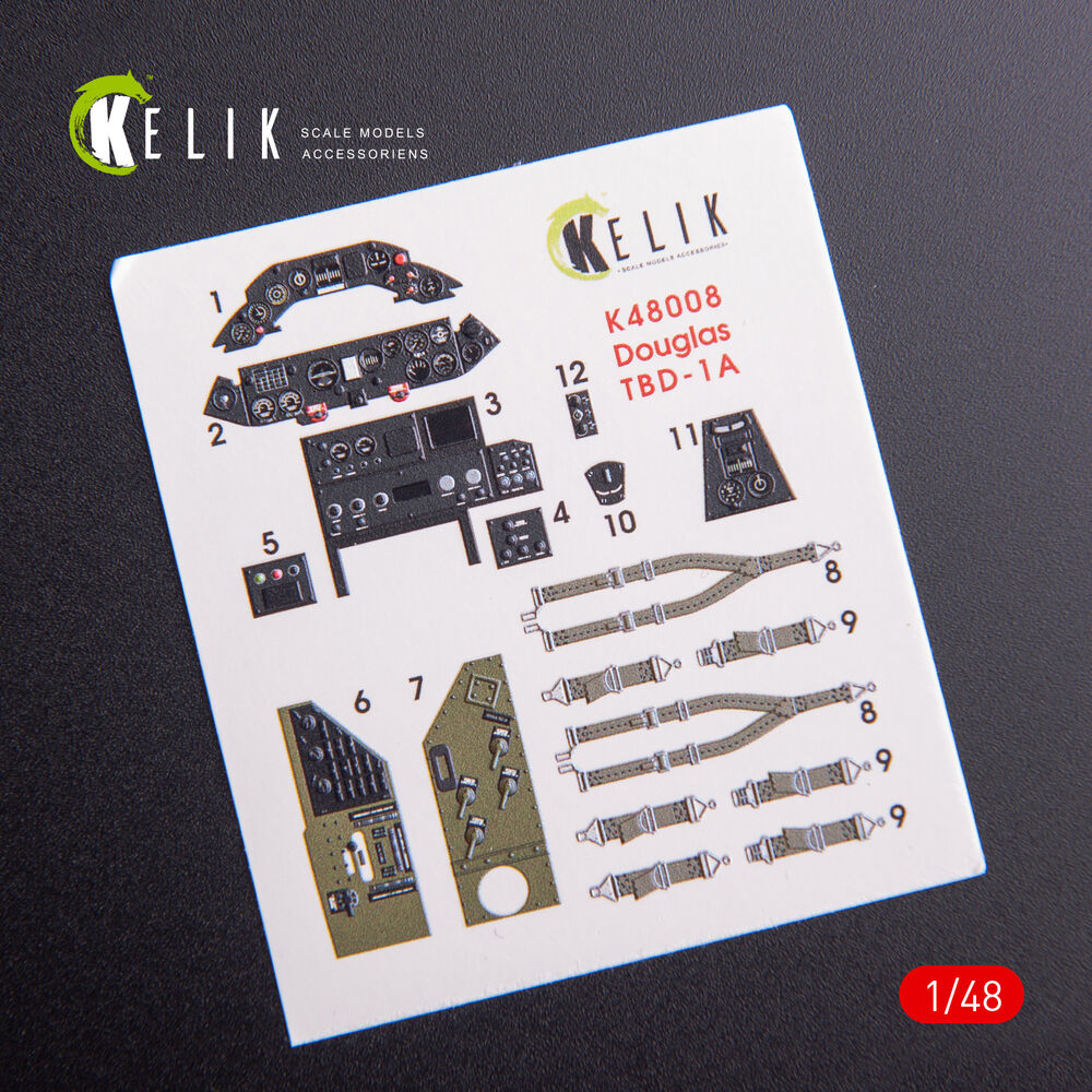 TBD-1A Devastator interior 3D decals for GWH kit