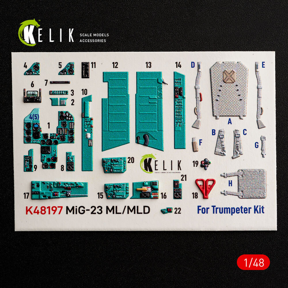 MiG-23 ML/MLD - interior 3D decals for Trumpeter