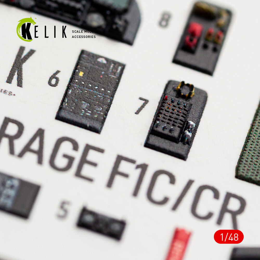 Mirage F1C/CR - interior 3D decals for Italeri
