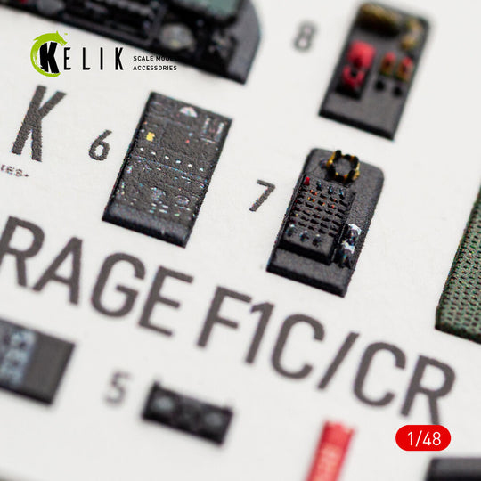 Mirage F1C/CR - interior 3D decals for Italeri
