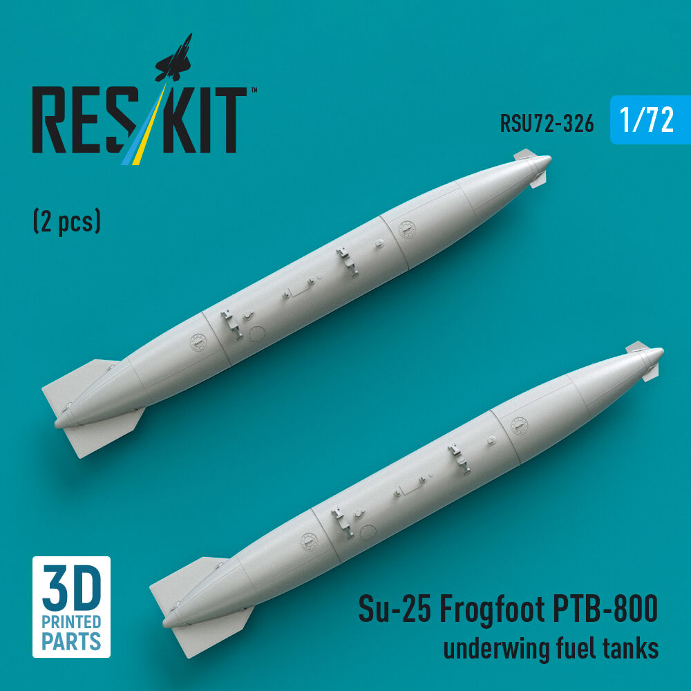 Su-25 Frogfoot PTB-800 underwing fuel tanks (2 pcs) (3D Printed)