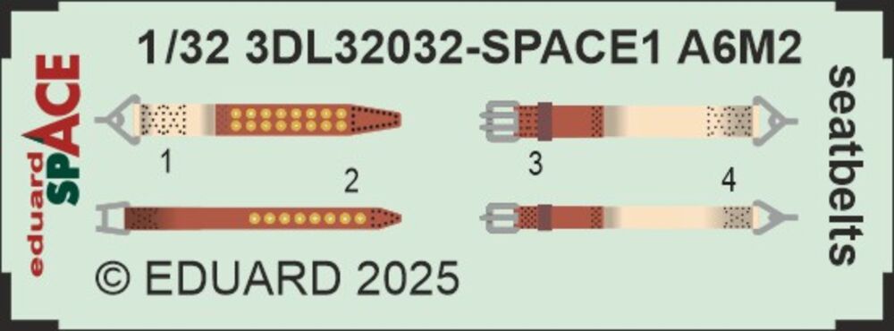 A6M2 Zero seatbelts SPACE  TAMIYA