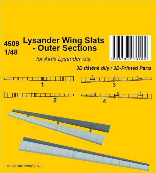 Lysander Wing Slats - Outer Sections for Airfix