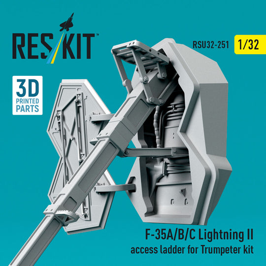 F-35A/B/C Lightning II access ladder for Trumpeter kit (3D Printed)
