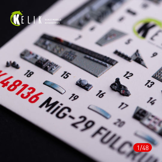 Mig-29C (9-13) Fulcrum interior 3D decals for GWH