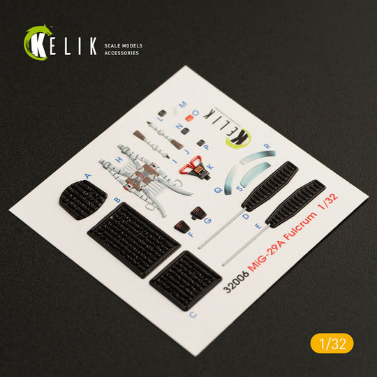 MiG-29A (9-12) Fulcrum interior 3D decals for Trumpeter kit