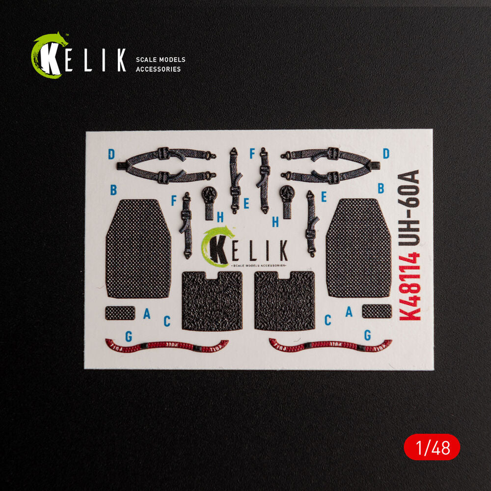 UH-60A Black Hawk - Type 2  Defence Intelligence of Ukraine interior 3D decals for ICM kit