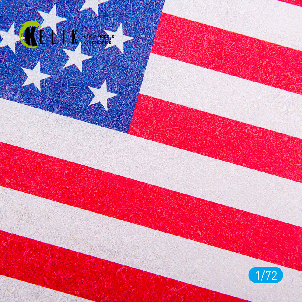 USA Flag - Base - Acrylic 3 mm (280 x 180 mm) (170 g)