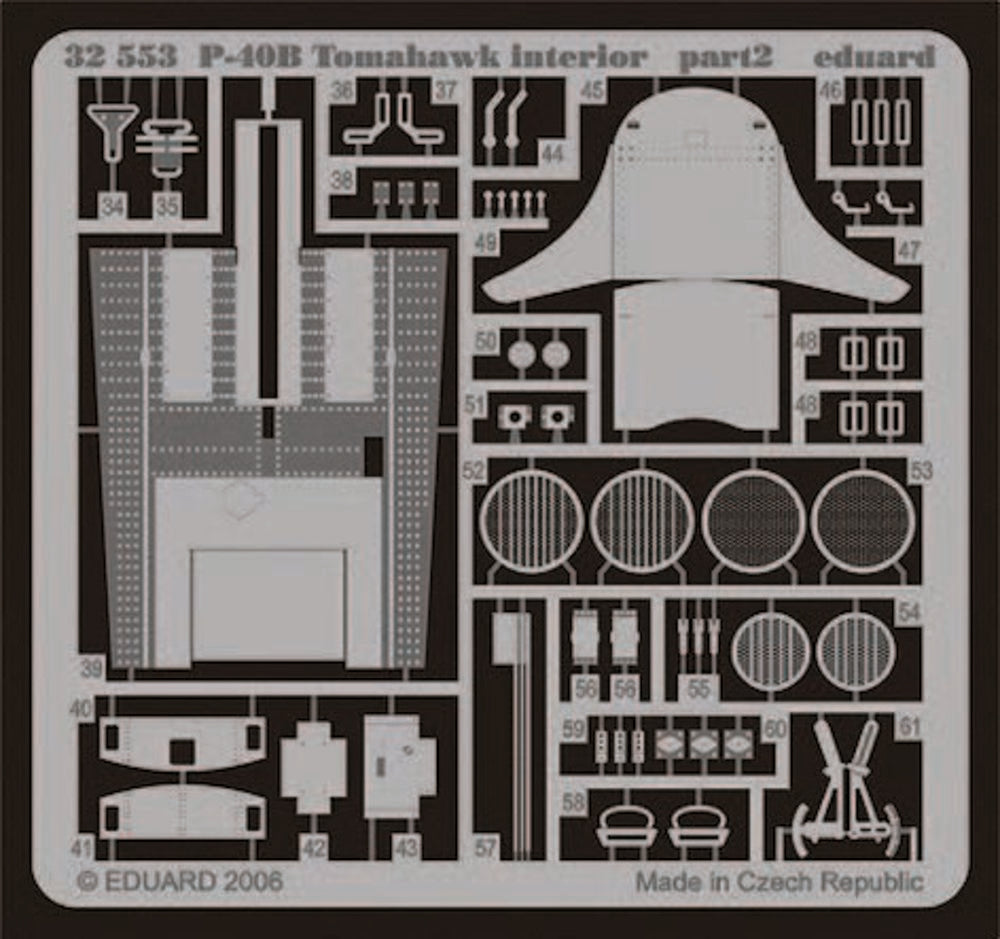 P-40B Tomahawk interior für Trumpeter Bausatz
