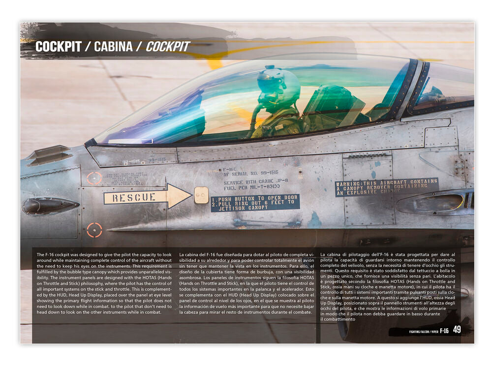 F-16 Fighting Falcon / VIPER - VISUAL MODELERS GUIDE (English, Castellano, Italiano)