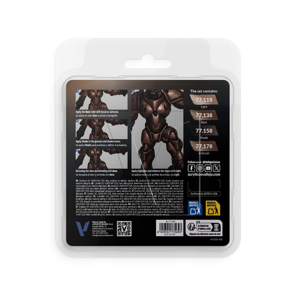 True Metallic Metal: Rusty Metal Paint Set (4)