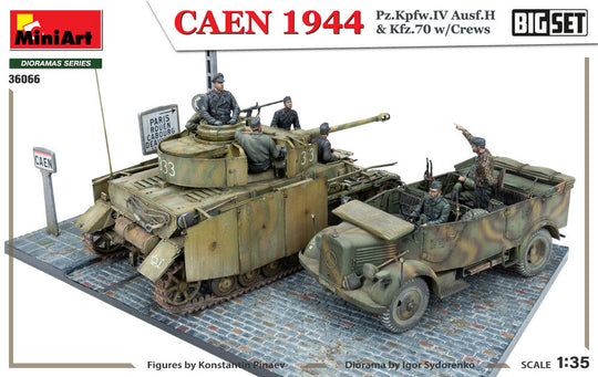 Caen 1944: Pz.Kpfw.IV Ausf.H & Kfz.70 w/Crews. Big Set