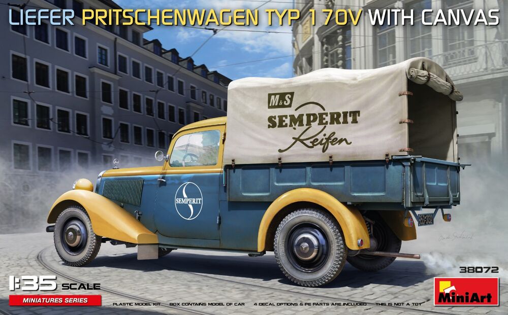 Liefer Pritschenwagen Typ 170V with Canvas