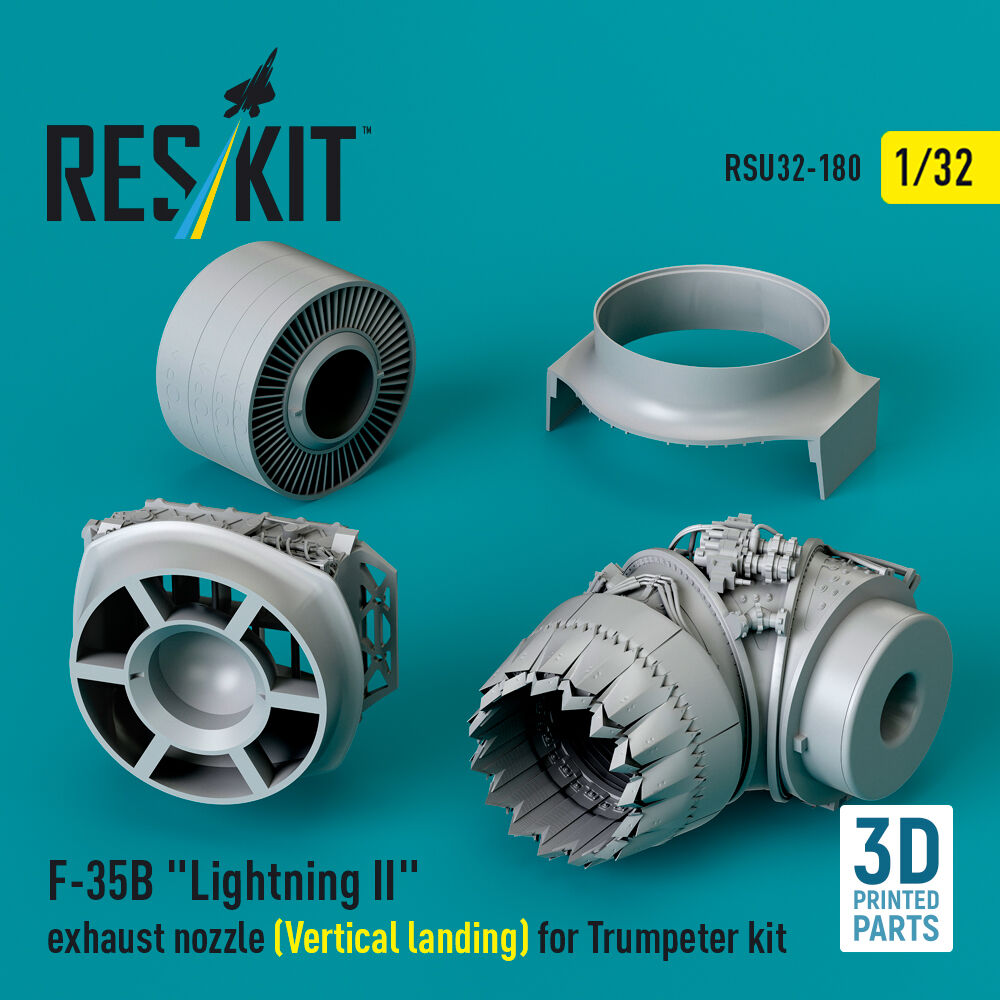 F-35B Lightning II exhaust nozzle (Vertical landing) for Trumpeter kit (3D printed)