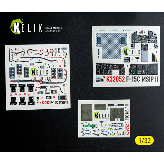 F-15C MSIP II- interior 3D decals for Tamiya kit