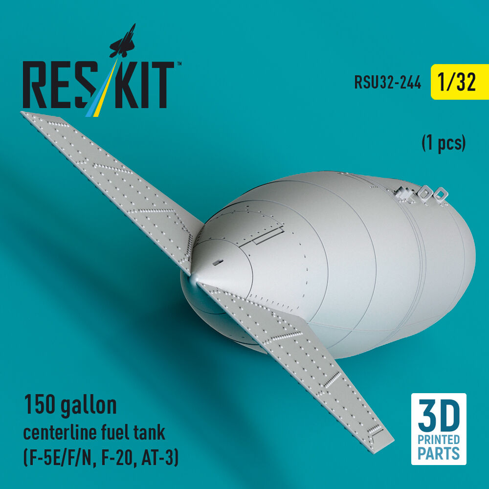 150 gallon centerline fuel tank (F-5E/F/N, F-20, AT-3) (1 pcs) (3D Printed)