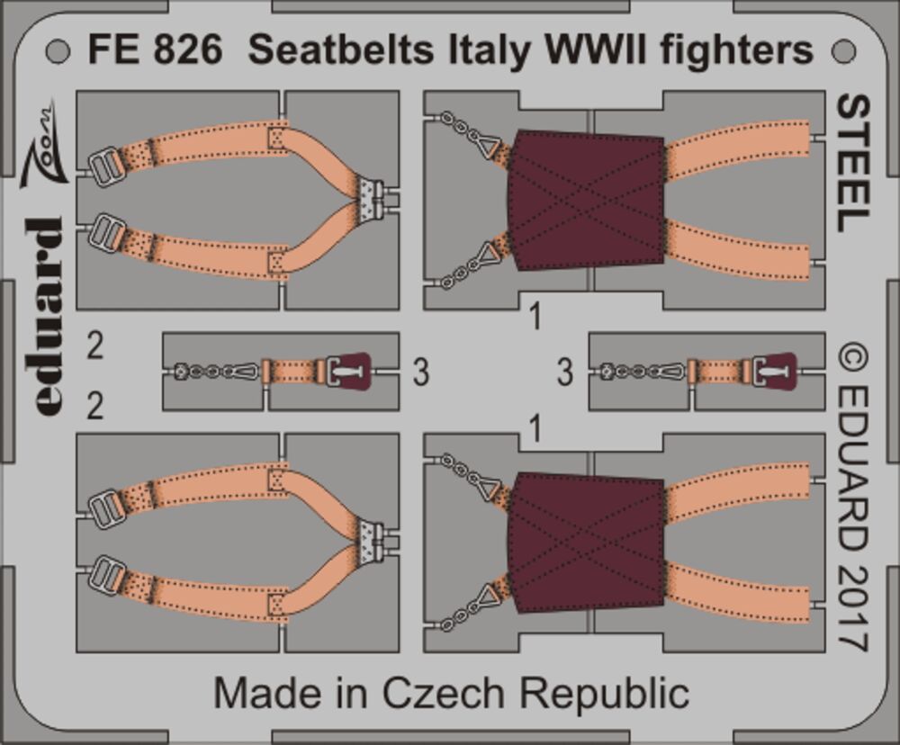 Seatbelts Italy WWII fighters STEEL