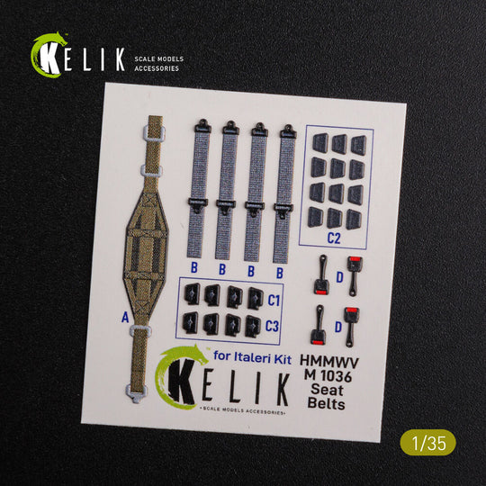 “HUMVEE” HMMWV M1036 with TOW Desert version Interior 3D Decal for Italeri kit