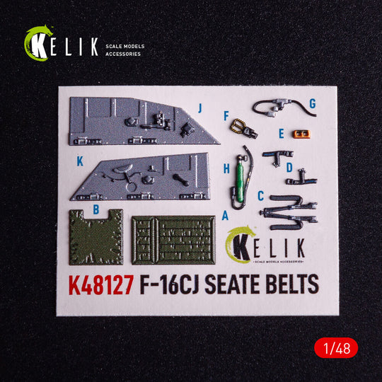 F-16CJ - interior 3D decals for Tamiya kit