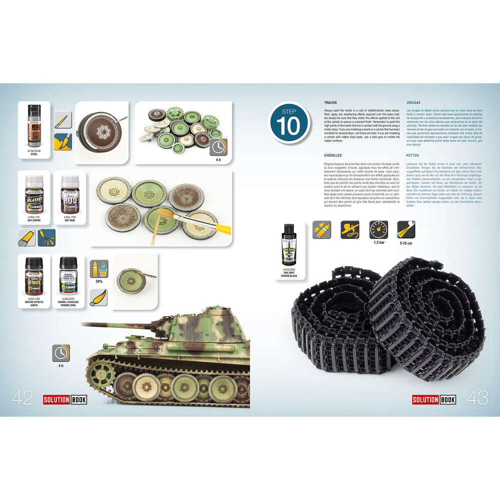 SOLUTION BOOK 23 - How to Paint WWII German Late-War Vehicles (English, Castellano, Francais, Deutsch)
