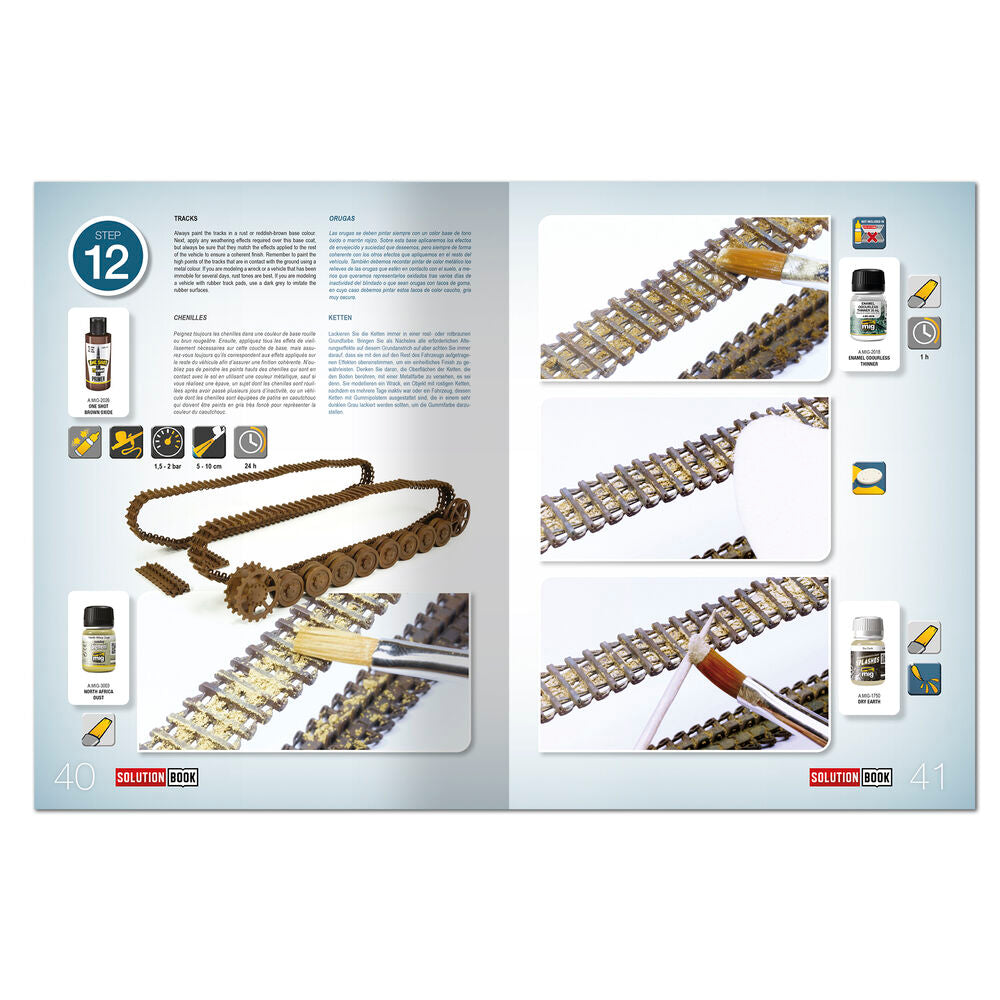 SOLUTION BOOK 19 - How to Paint WWII German D.A.K .Vehicles - (Multilingual)