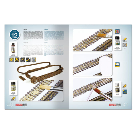 SOLUTION BOOK 19 - How to Paint WWII German D.A.K .Vehicles - (Multilingual)