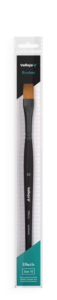 Flat Rectangular Synthetic Brush No. 10