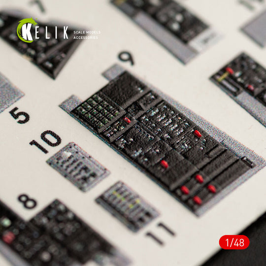 F-14D Tomcat interior 3D decals for Tamiya kit