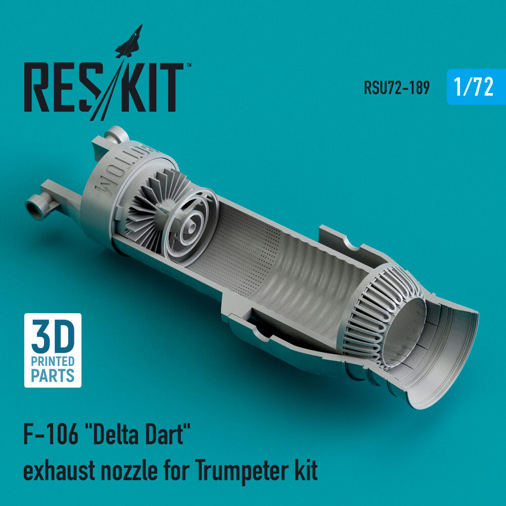 F-106 Delta Dart exhaust nozzle for Trumpeter kit (3D Printed)