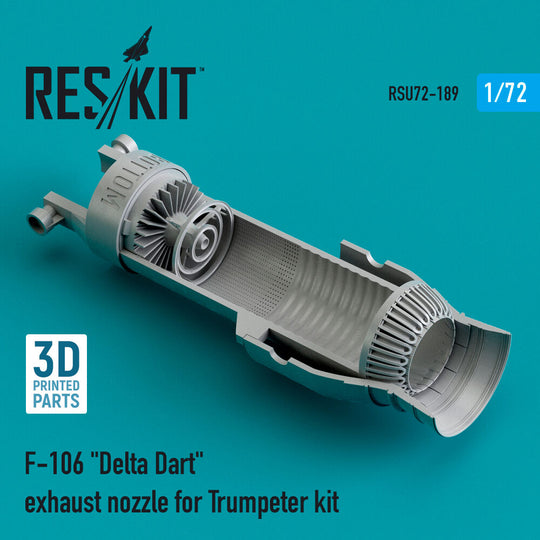 F-106 Delta Dart exhaust nozzle for Trumpeter kit (3D Printed)