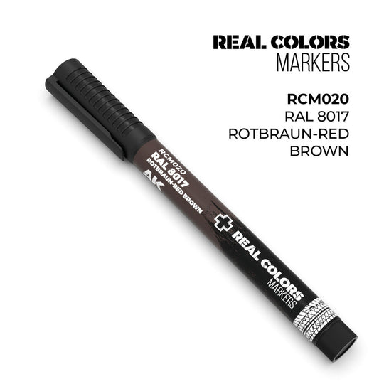 Real Colors Markers: RAL 8017 ROTBRAUN-RED BROWN